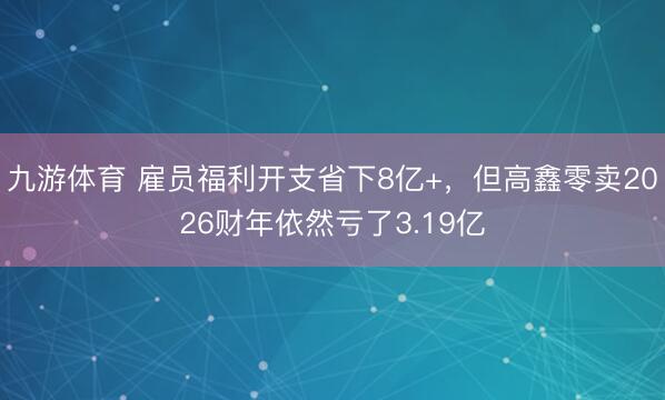 九游体育 雇员福利开支省下8亿+，但高鑫零卖2026财年依然亏了3.19亿