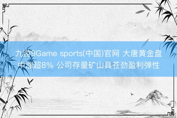 九游9Game sports(中国)官网 大唐黄金盘中涨超8% 公司存量矿山具苍劲盈利弹性