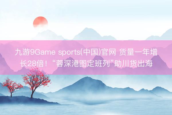 九游9Game sports(中国)官网 货量一年增长28倍！“蓉深港图定班列”助川货出海